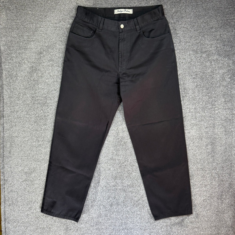 Indigo Palms Tommy Bahama Mens Relaxed Fit Black Cotton Denim Pants 32x30